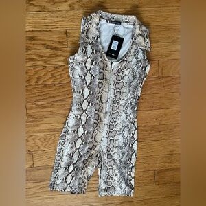 Fashion Nova Snakeskin Reptile Suit (Brand New)